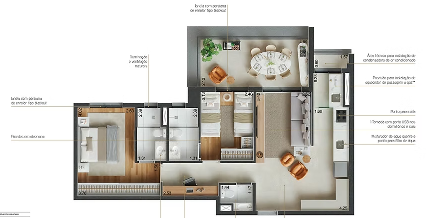 Apartamento à venda com 79m², 2 quartos com vaga - 12