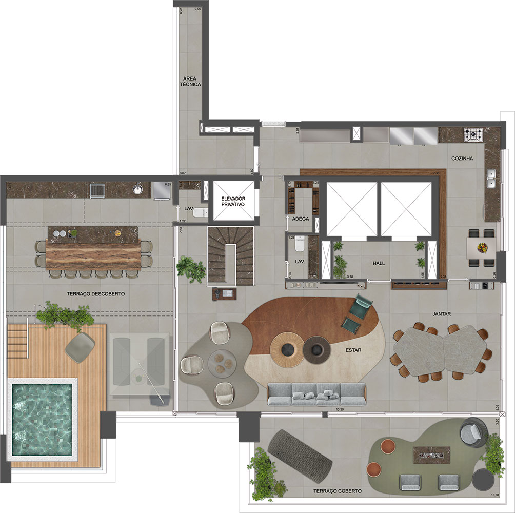 Apartamento à venda com 571m², 4 quartos com vaga - 38