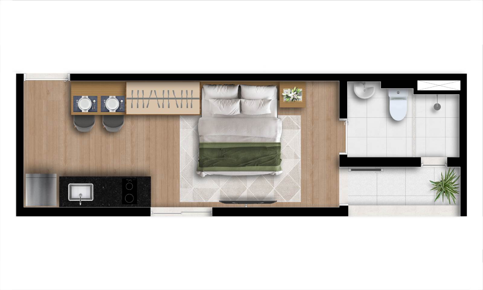 Apartamento à venda com 24m², 0 quartos sem vaga - 24