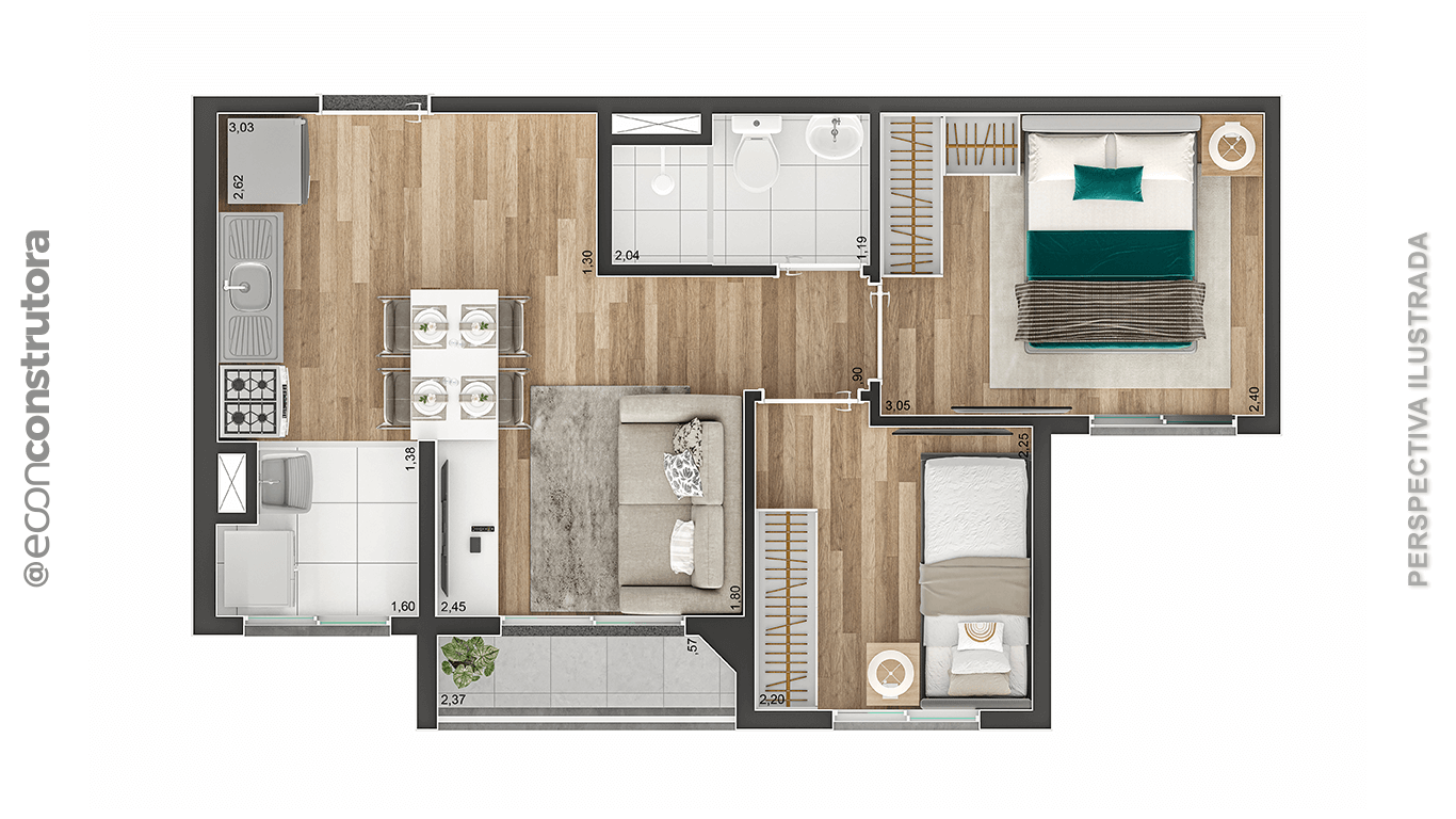 Apartamento à venda com 37m², 2 quartos com vaga - 14