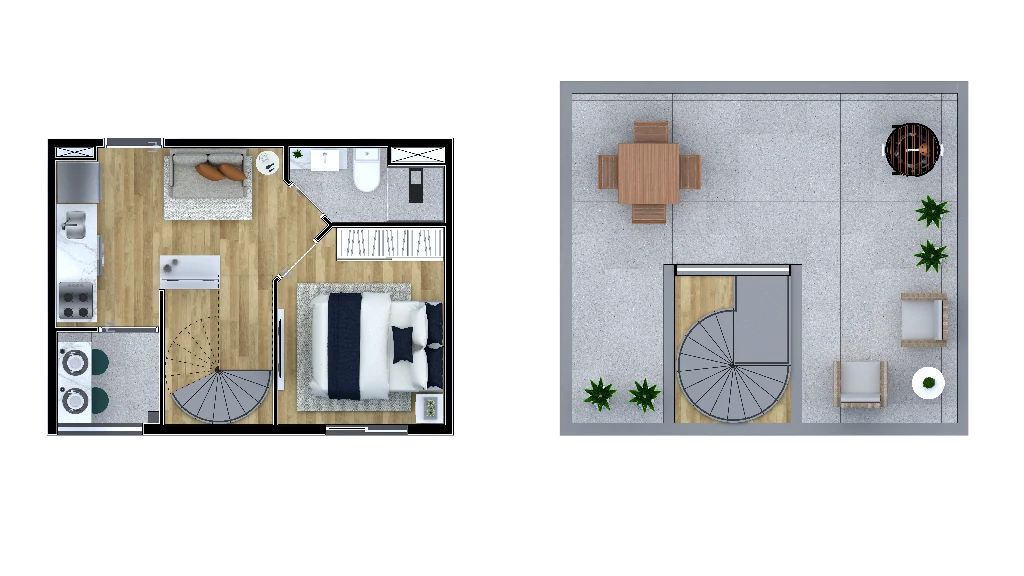 Apartamento à venda com 46m², 1 quarto sem vaga - 29