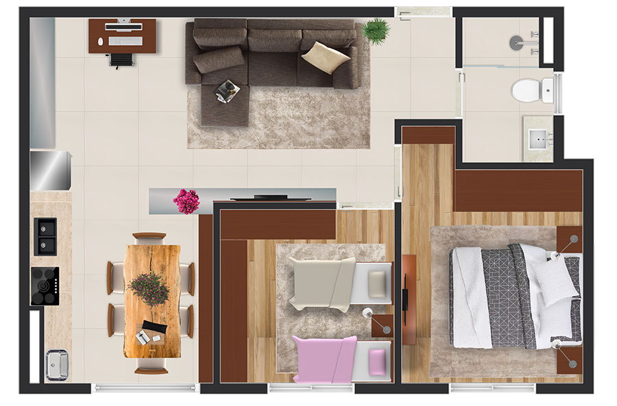 Apartamento à venda com 37m², 2 quartos com vaga - 20