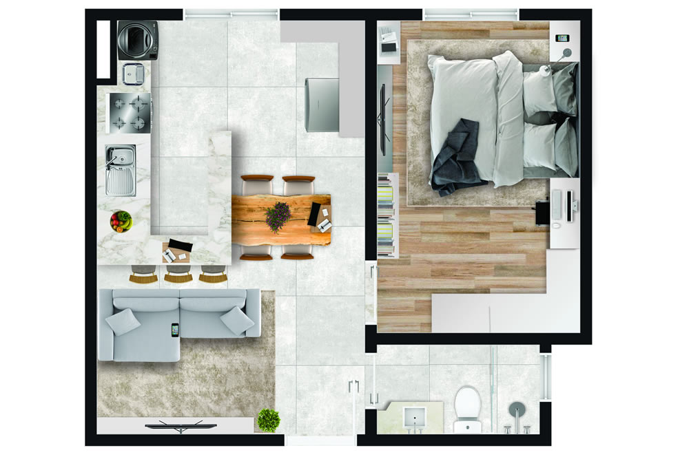 Apartamento à venda com 32m², 1 quarto sem vaga - 20