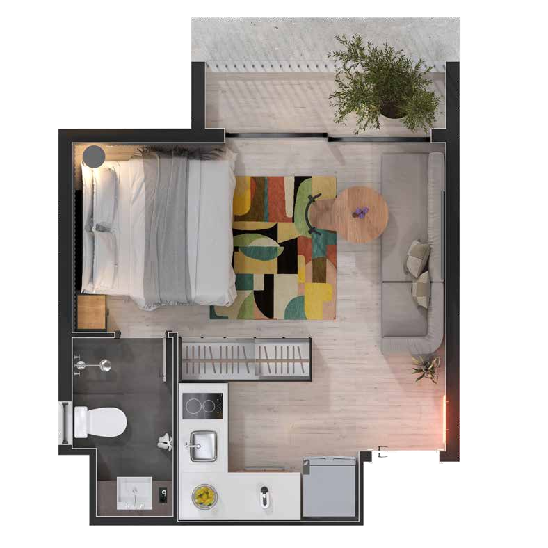Studio à venda com 27m², 0 quartos sem vaga - 29