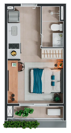 Studio à venda com 23m², 0 quartos sem vaga - 10