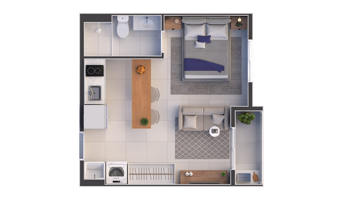 Apartamento à venda com 25m², 0 quartos com vaga - 24