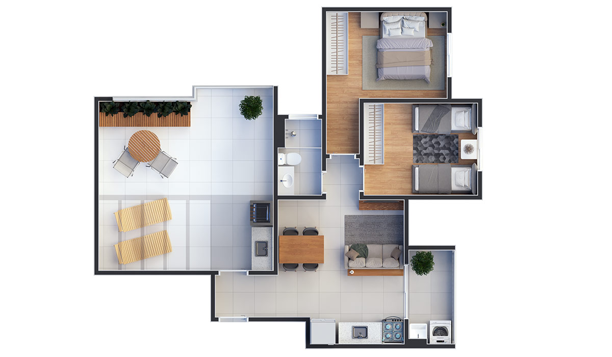 Apartamento à venda com 71m², 2 quartos com vaga - 24