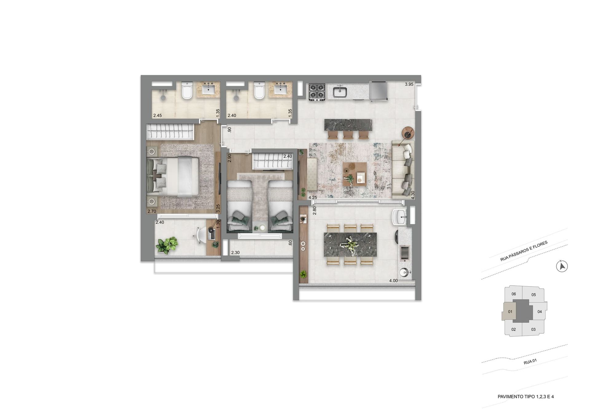 Apartamento à venda com 70m², 2 quartos com vaga - 16