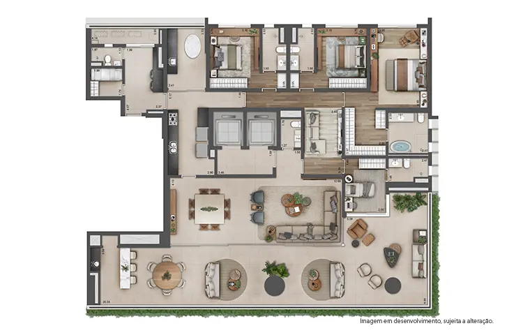 Apartamento à venda com 355m², 4 quartos com vaga - 18