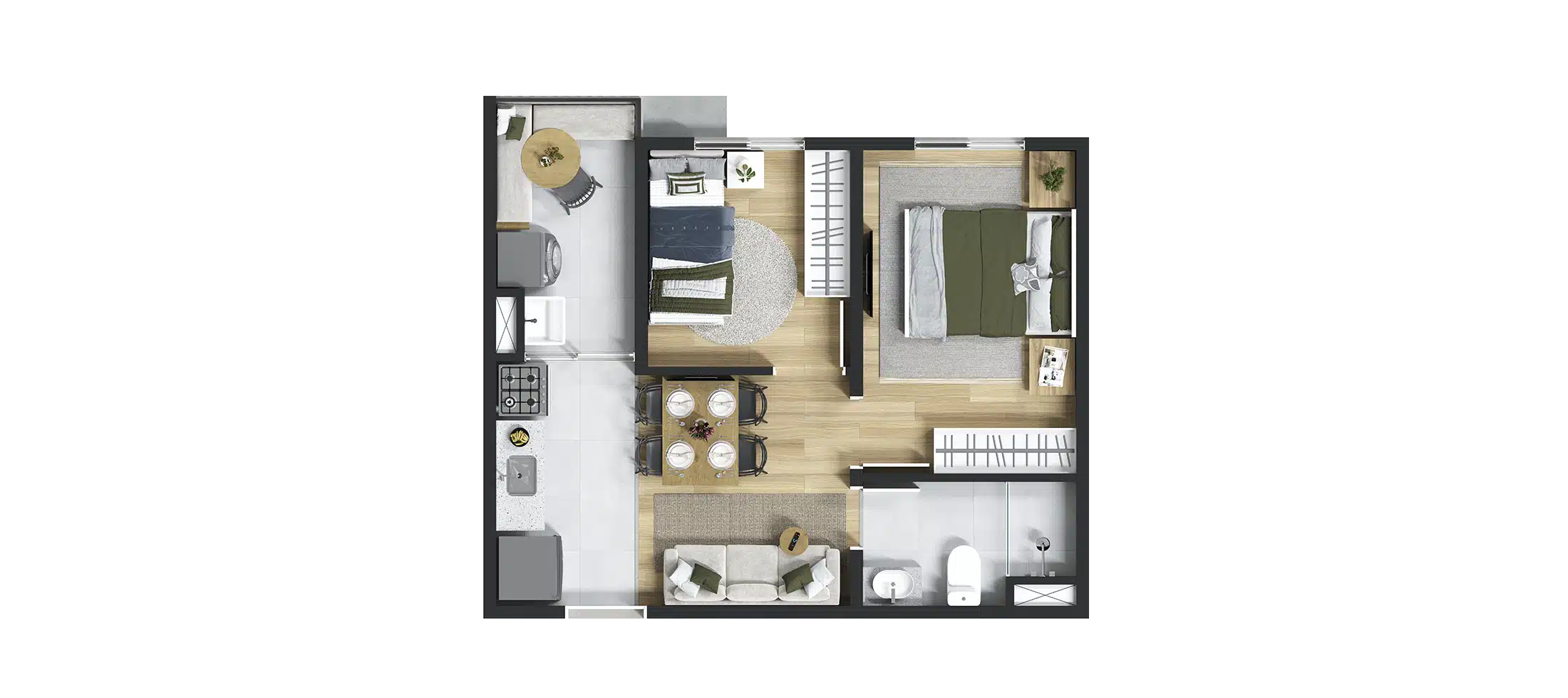 Apartamento à venda com 35m², 2 quartos sem vaga - 10