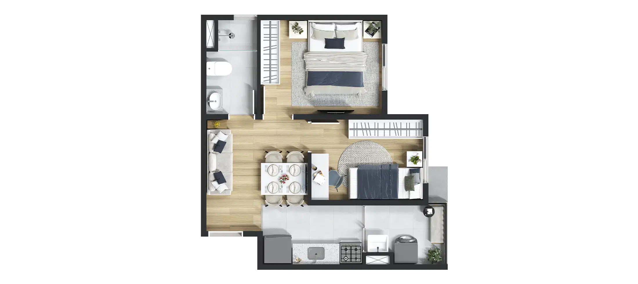 Apartamento à venda com 35m², 2 quartos sem vaga - 11