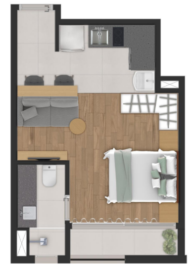 Apartamento à venda com 29m², 0 quartos sem vaga - 28