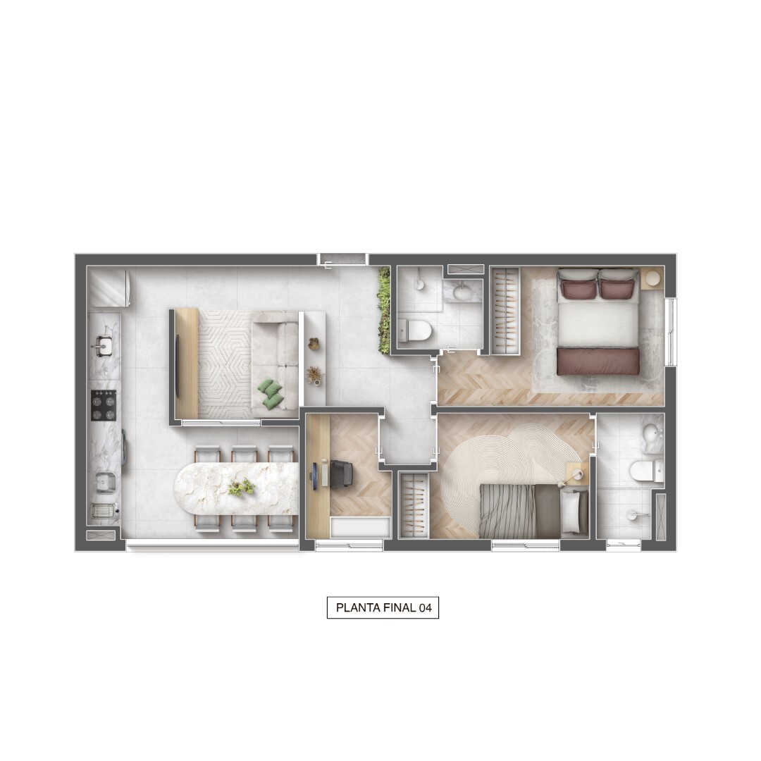 Apartamento à venda com 56m², 3 quartos com vaga - 25