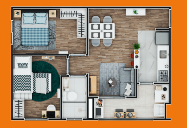 Apartamento à venda com 47m², 2 quartos com vaga - 27