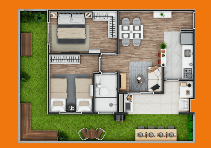 Apartamento à venda com 62m², 2 quartos com vaga - 27