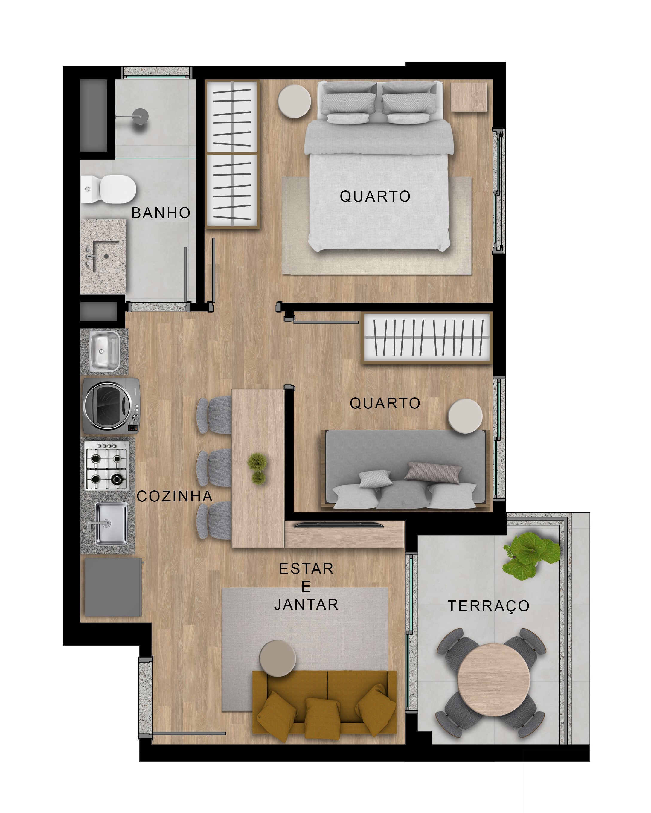 Apartamento à venda com 41m², 2 quartos com vaga - 20