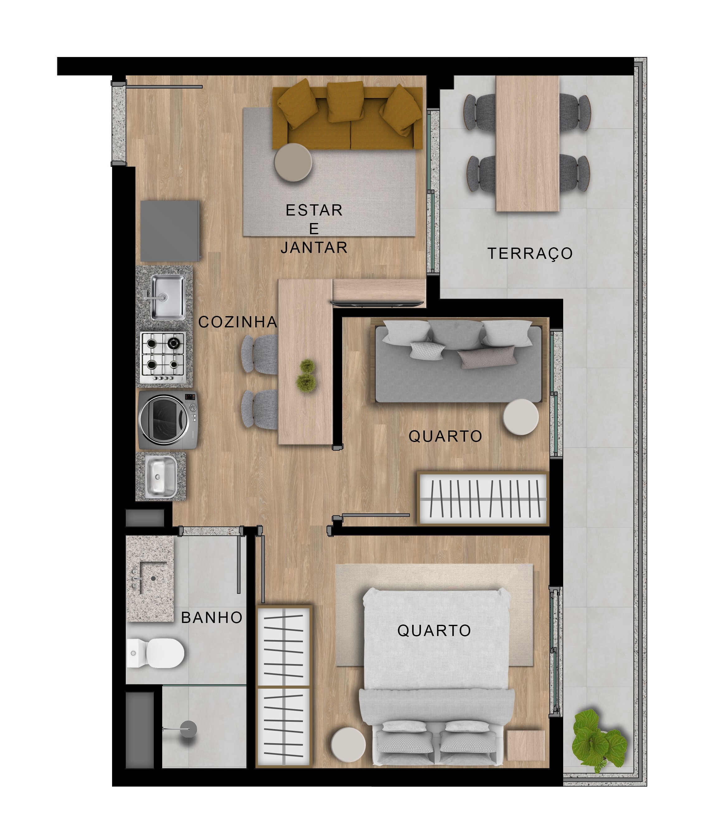 Apartamento à venda com 44m², 2 quartos com vaga - 20