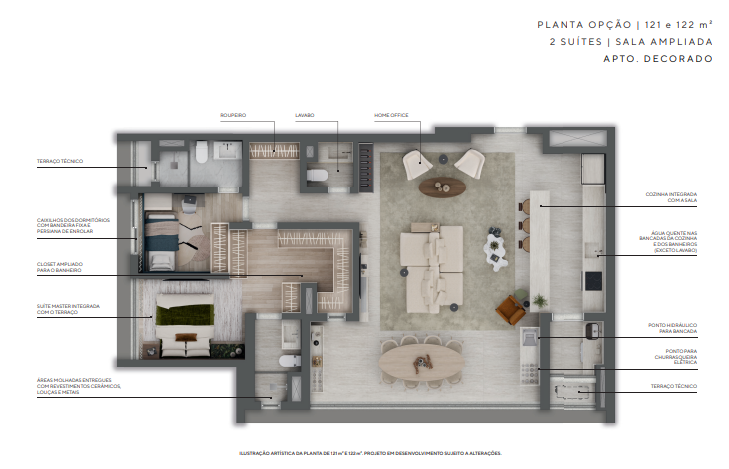 Apartamento à venda com 122m², 3 quartos sem vaga - 26