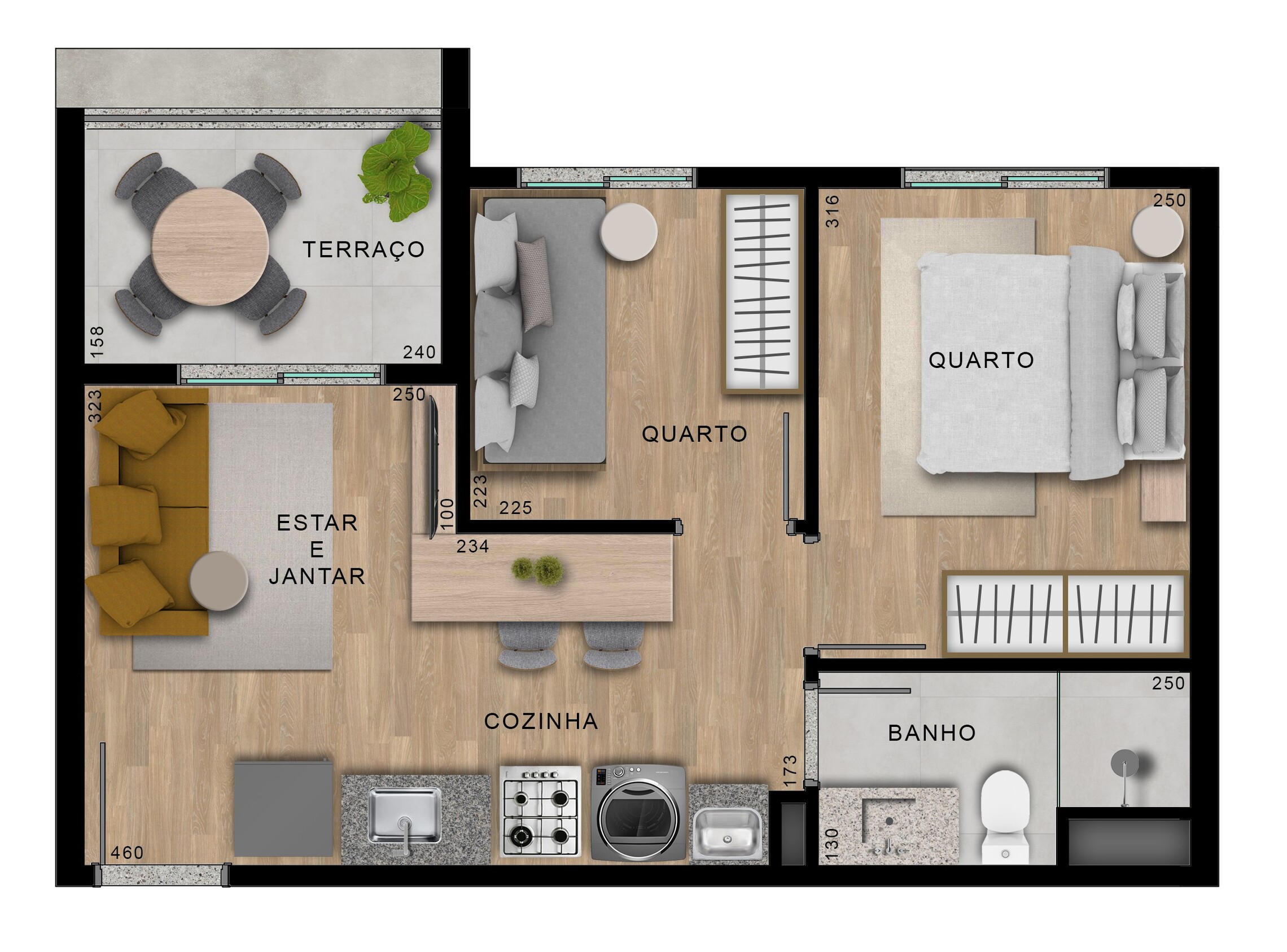 Apartamento à venda com 40m², 2 quartos sem vaga - 21