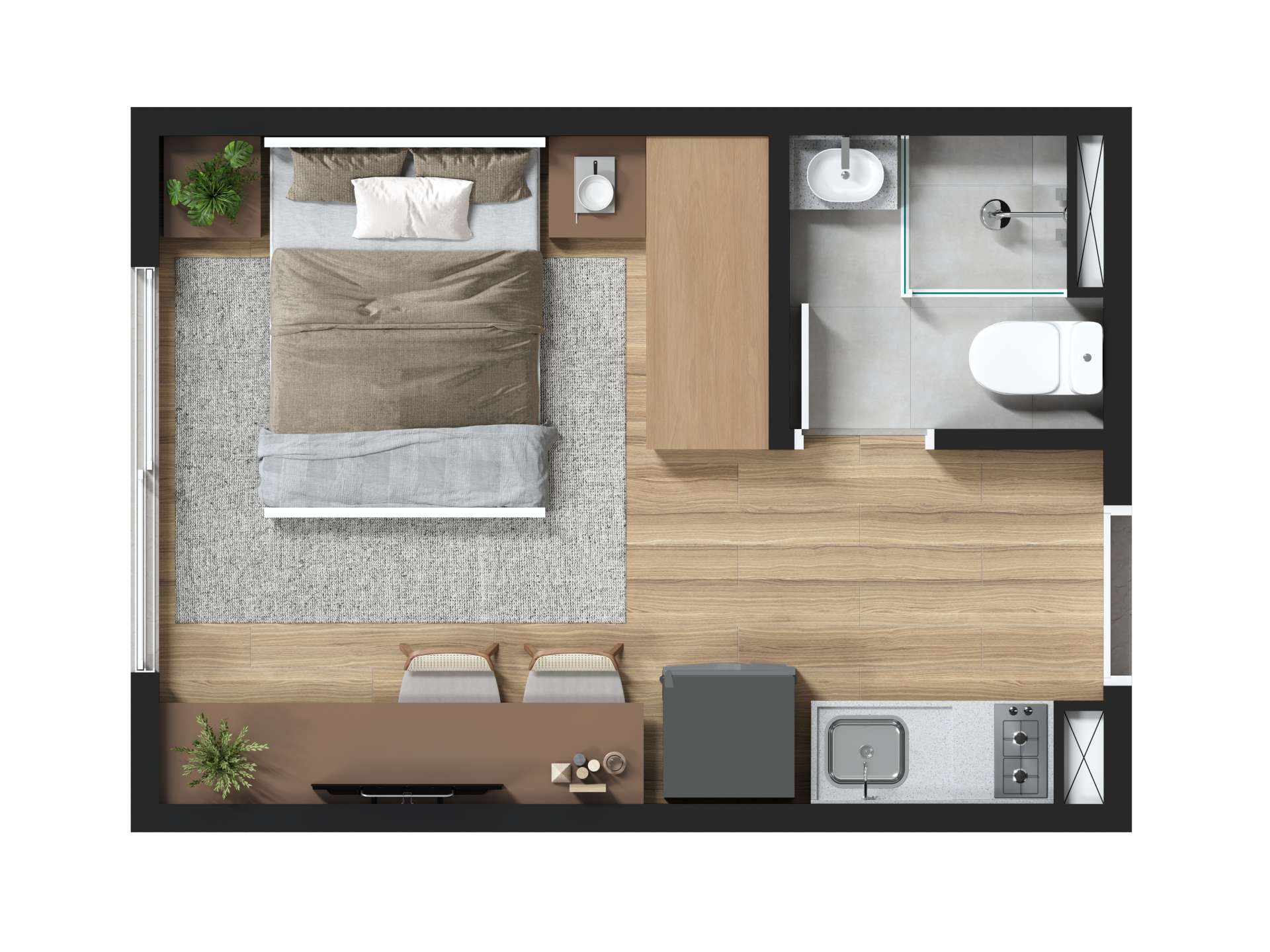 Studio à venda com 17m², 0 quartos sem vaga - 22