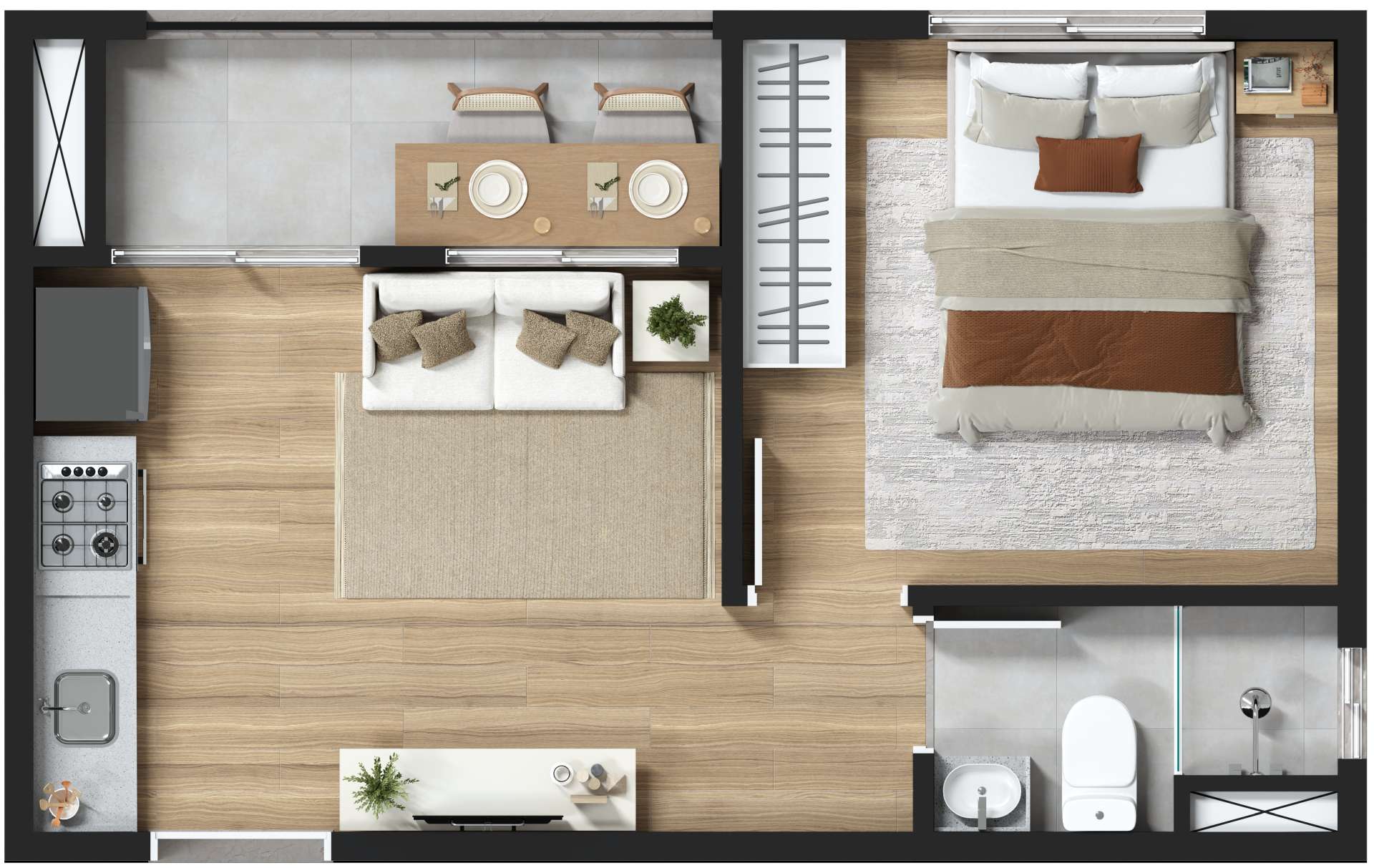 Apartamento à venda com 26m², 1 quarto sem vaga - 22