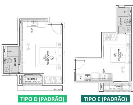 Studio à venda com 24m², 0 quartos sem vaga - 20