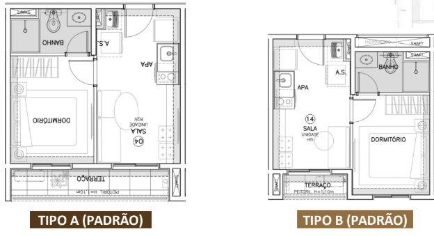 Apartamento à venda com 29m², 1 quarto sem vaga - 20