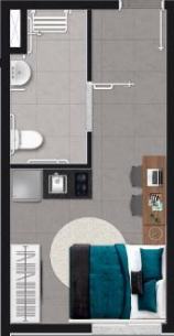Studio à venda com 27m², 0 quartos sem vaga - 20