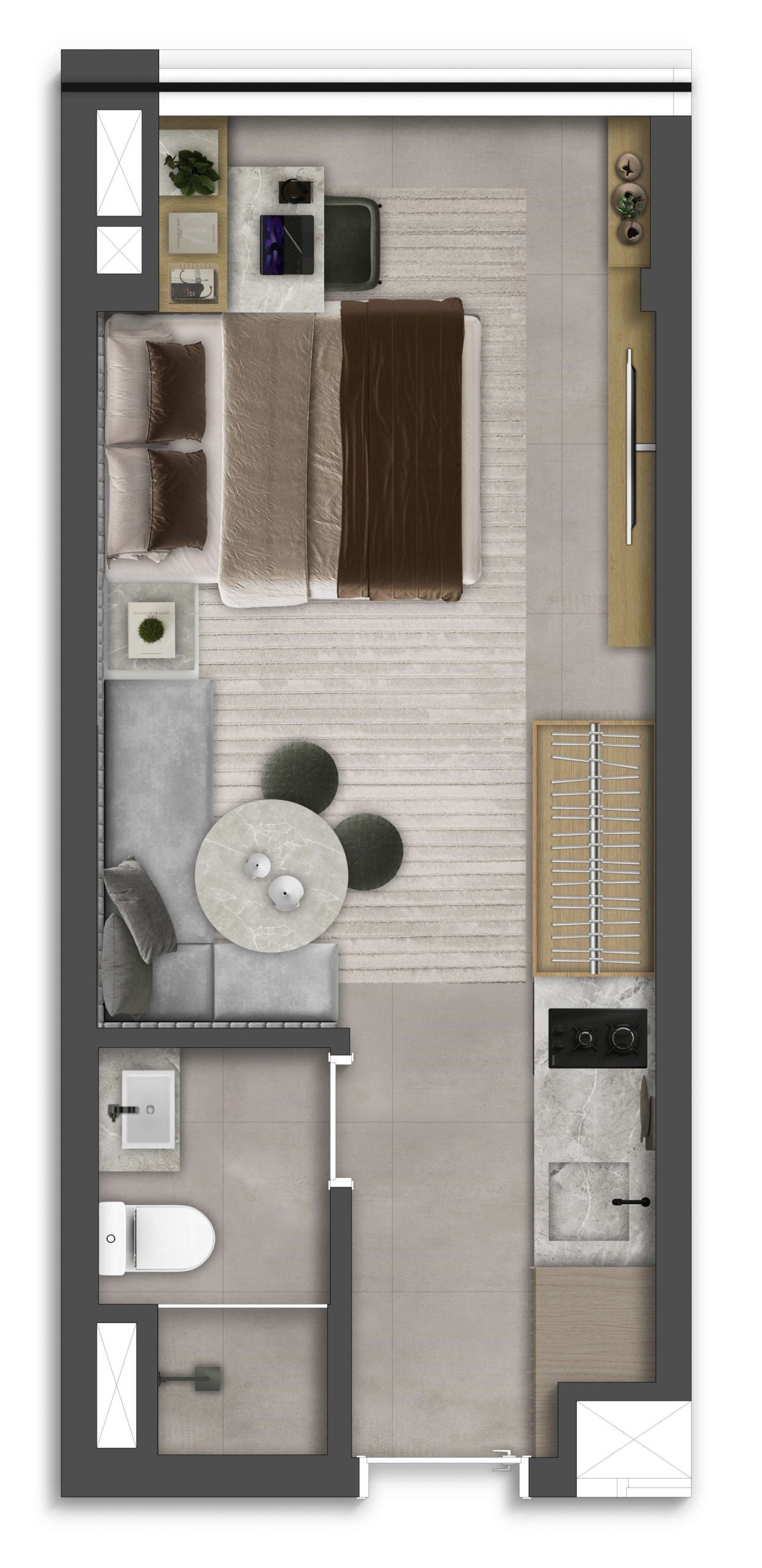 Studio à venda com 22m², 0 quartos sem vaga - 4