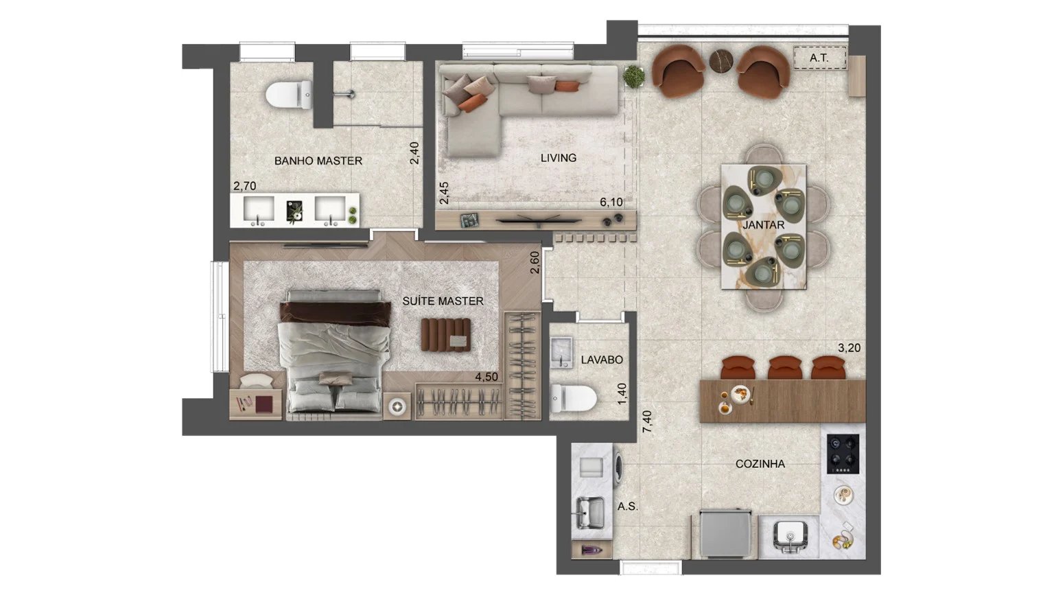 Apartamento à venda com 62m², 2 quartos com vaga - 18