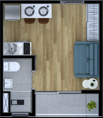 Studio à venda com 18m², 0 quartos sem vaga - 30