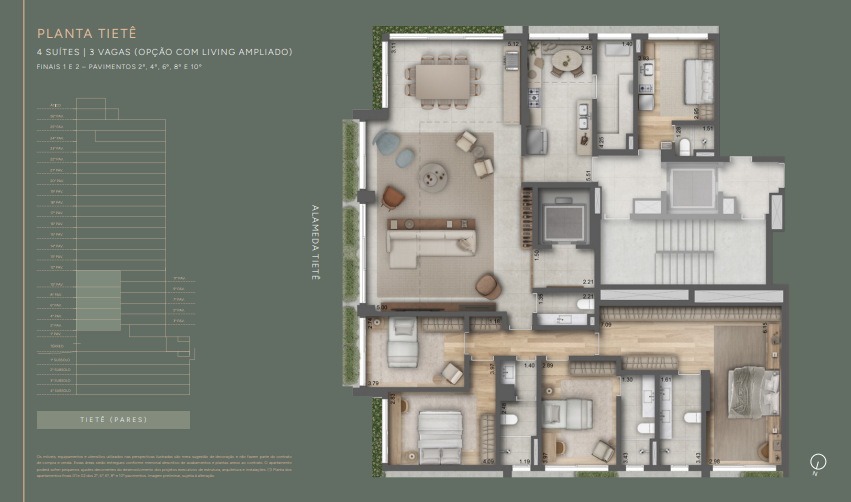 Apartamento à venda com 225m², 4 quartos com vaga - 26