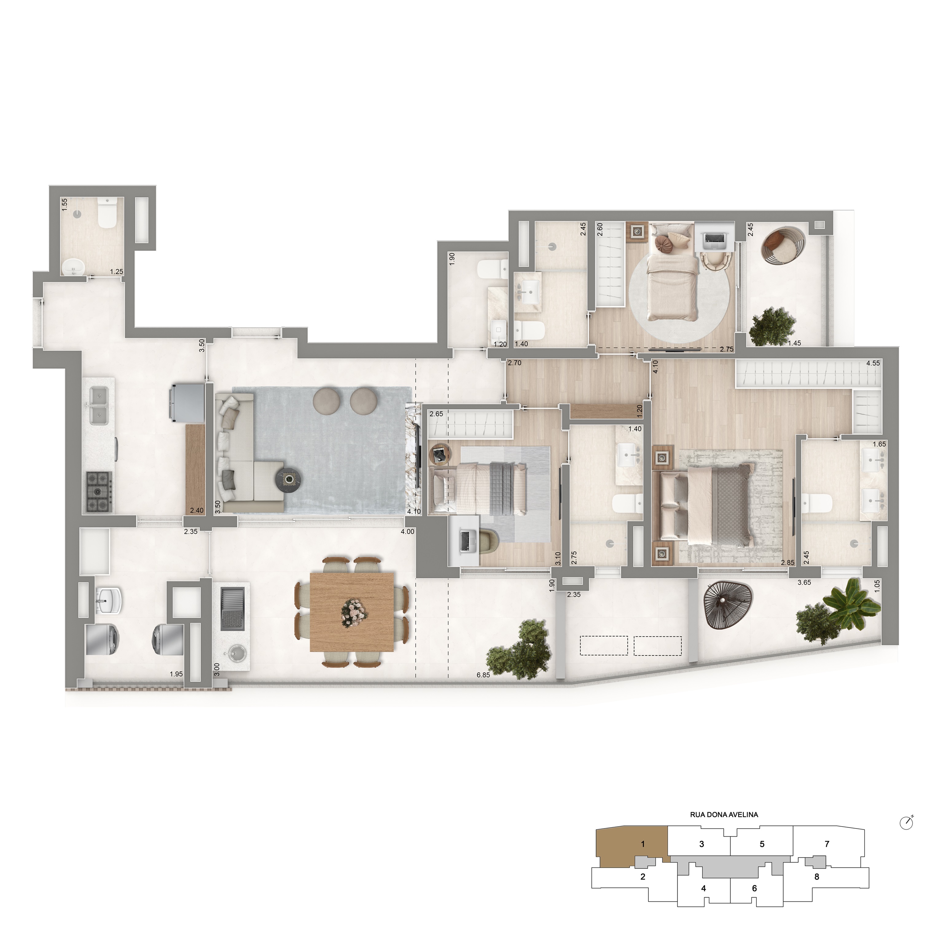 Apartamento à venda com 129m², 3 quartos com vaga - 14