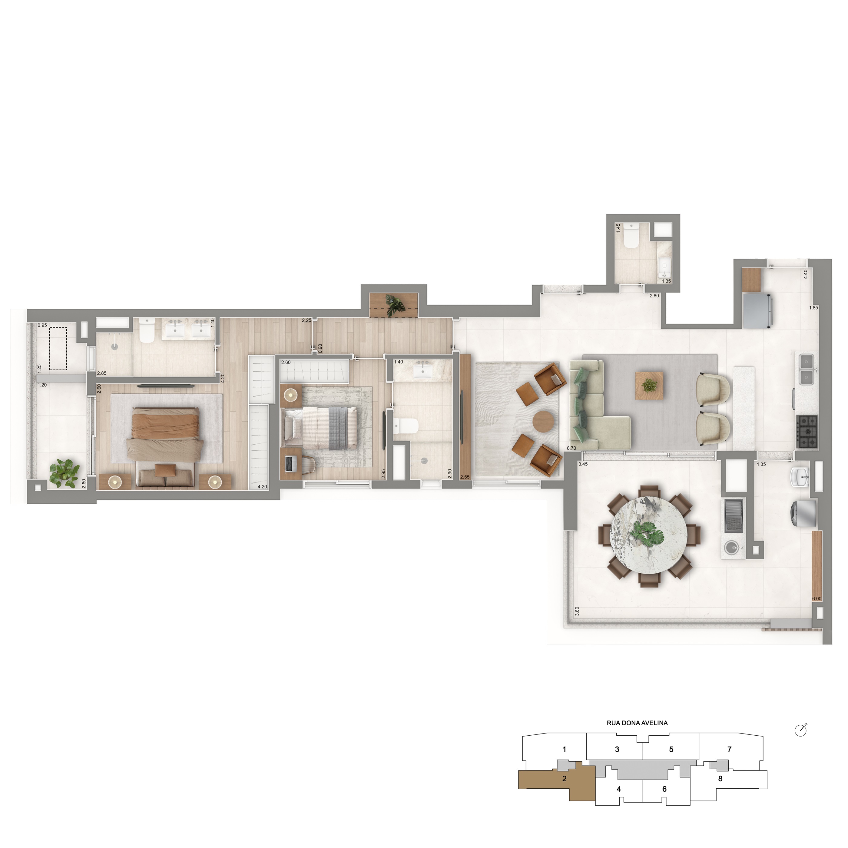 Apartamento à venda com 112m², 3 quartos com vaga - 15