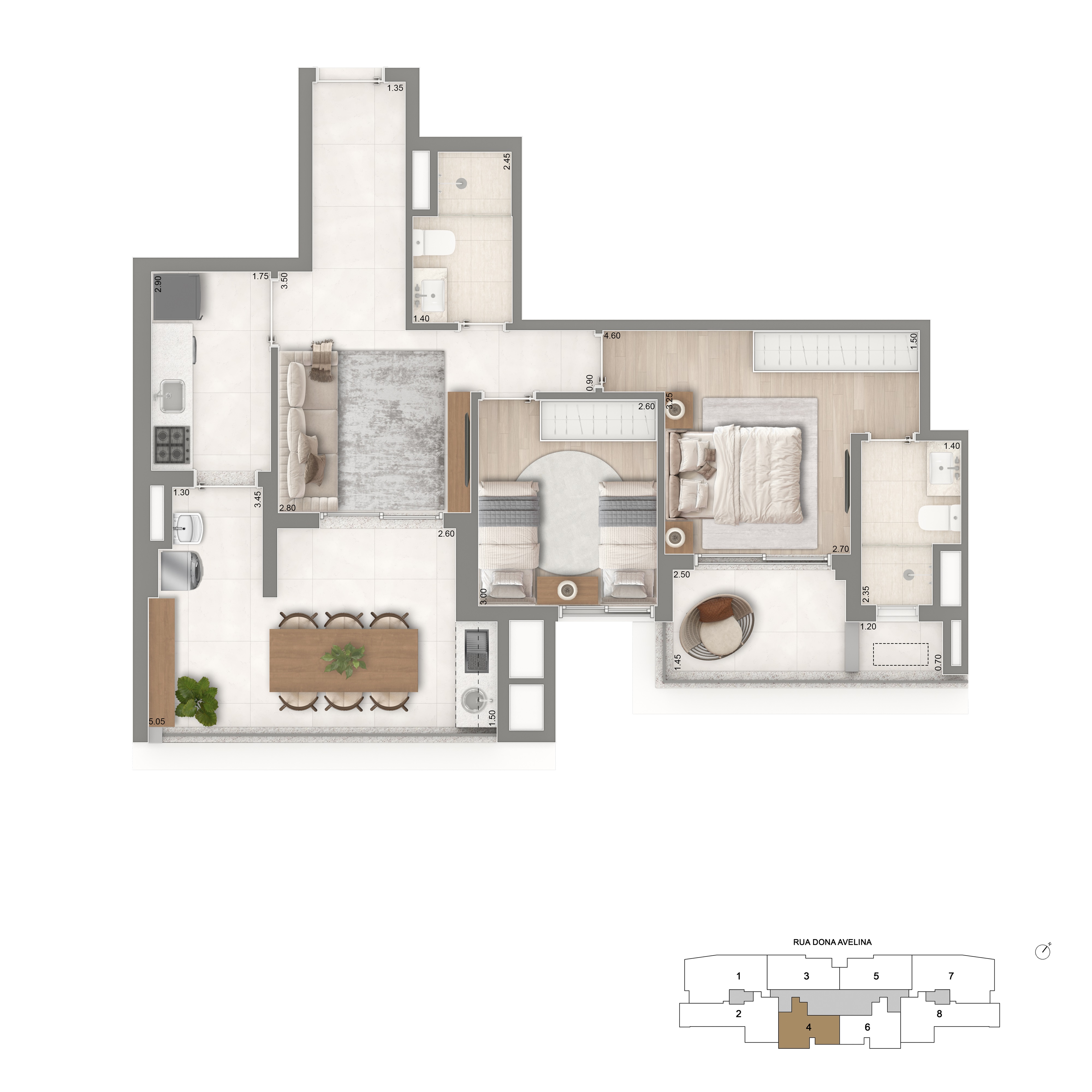 Apartamento à venda com 76m², 2 quartos com vaga - 14