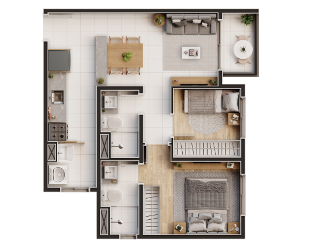 Apartamento à venda com 47m², 2 quartos com vaga - 18