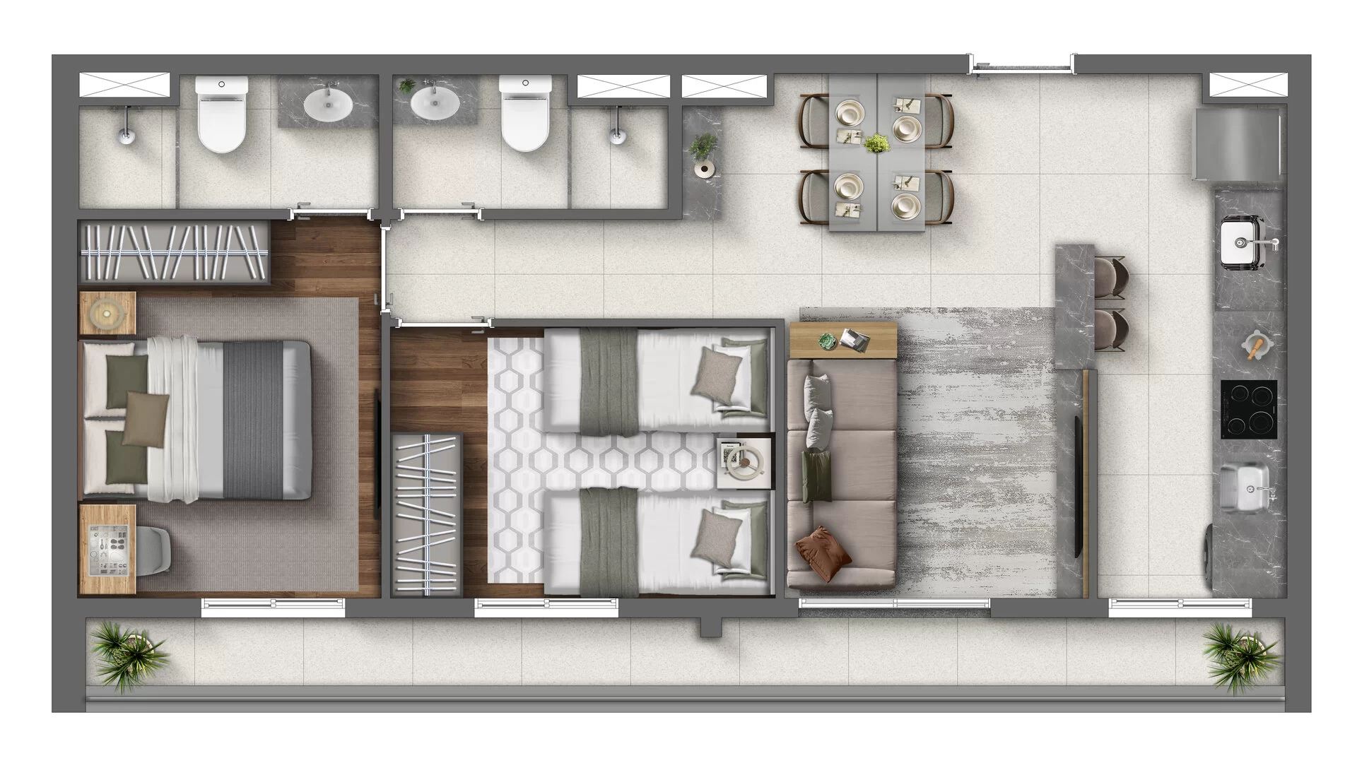 Apartamento à venda com 60m², 2 quartos com vaga - 26