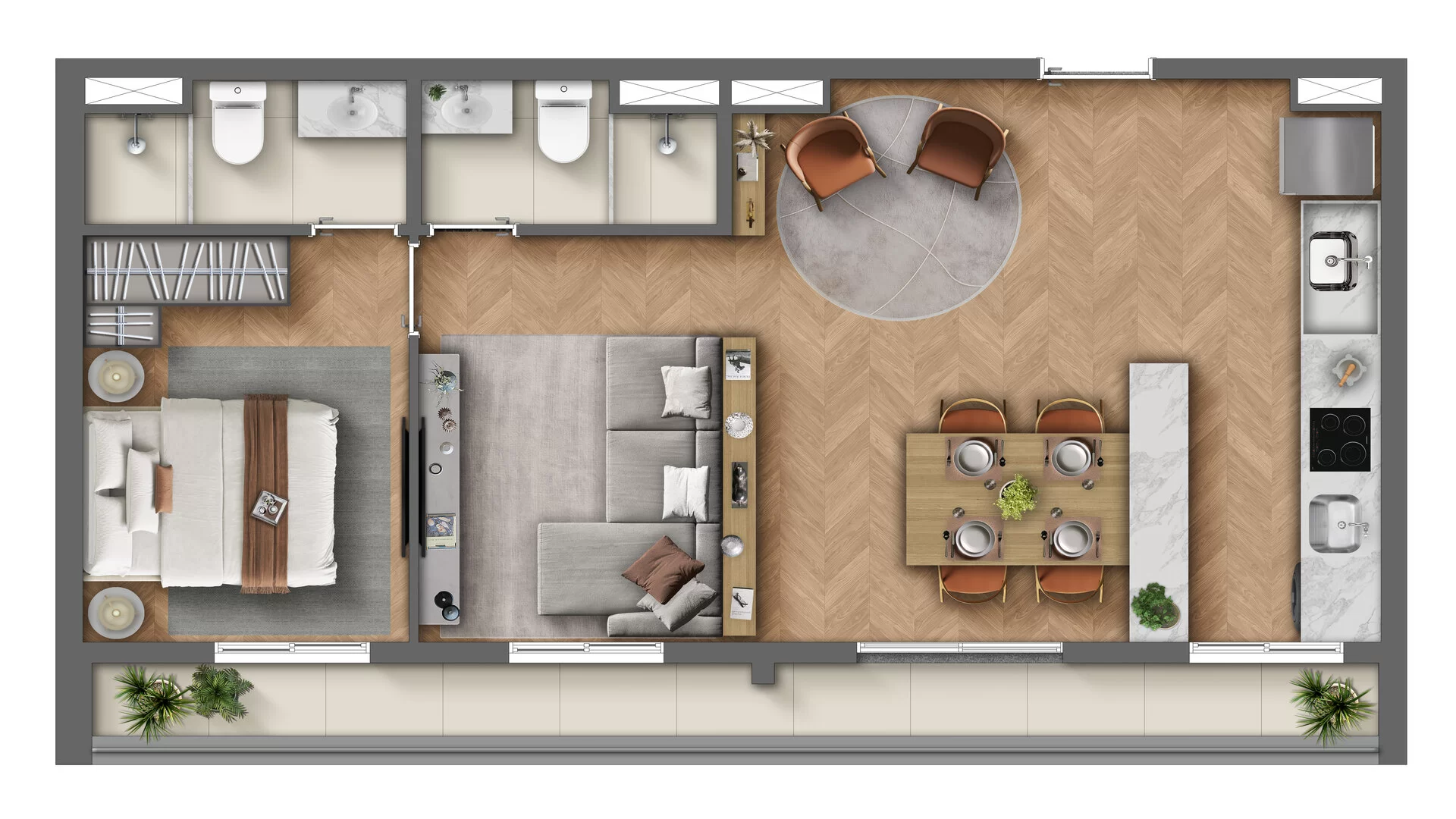 Apartamento à venda com 60m², 2 quartos com vaga - 27