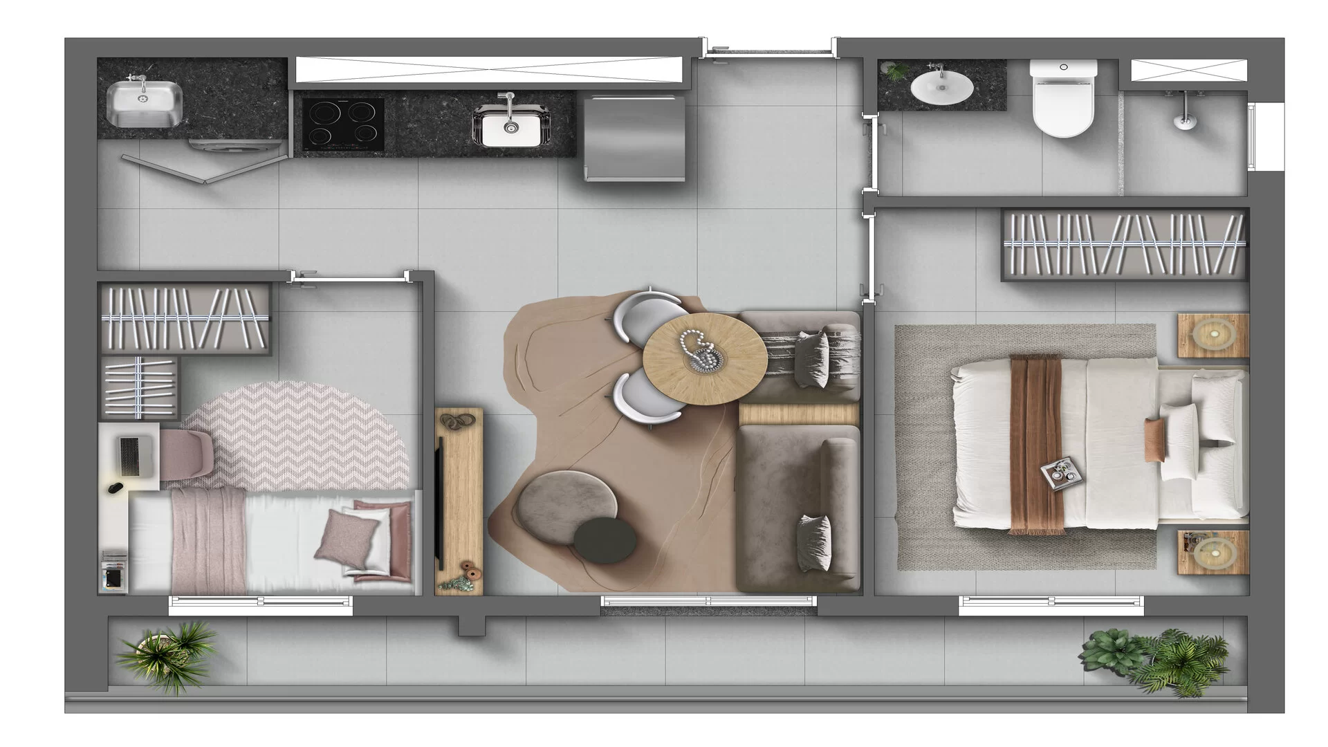 Apartamento à venda com 45m², 2 quartos sem vaga - 26