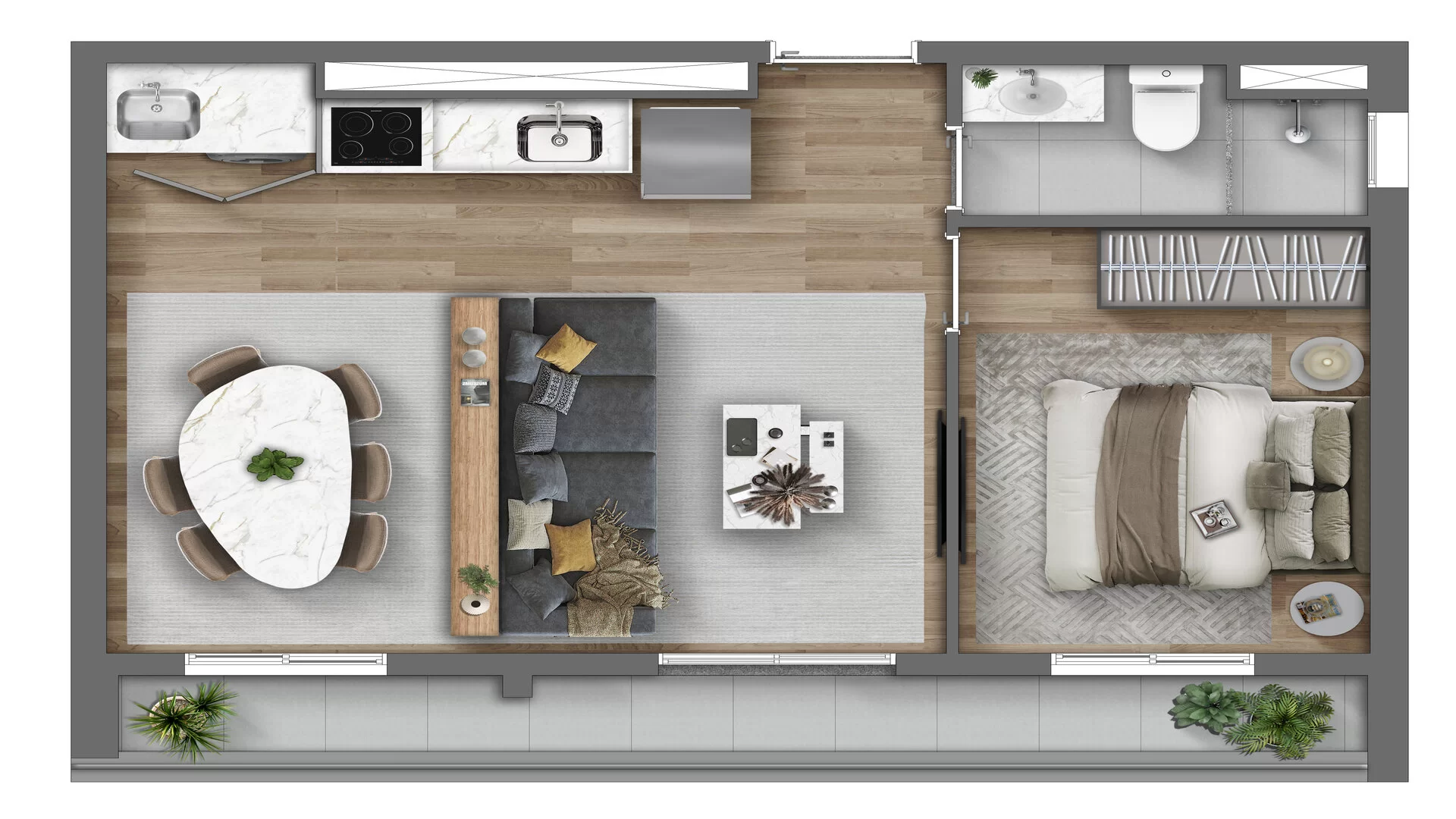 Apartamento à venda com 45m², 2 quartos sem vaga - 27