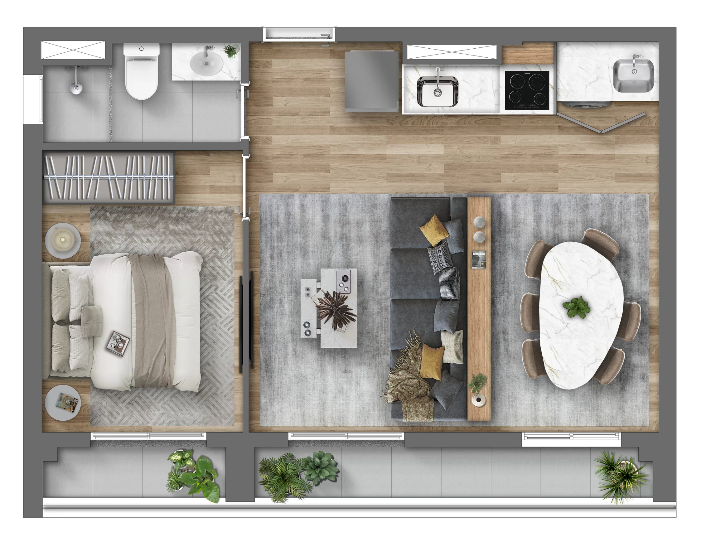 Apartamento à venda com 44m², 2 quartos sem vaga - 19