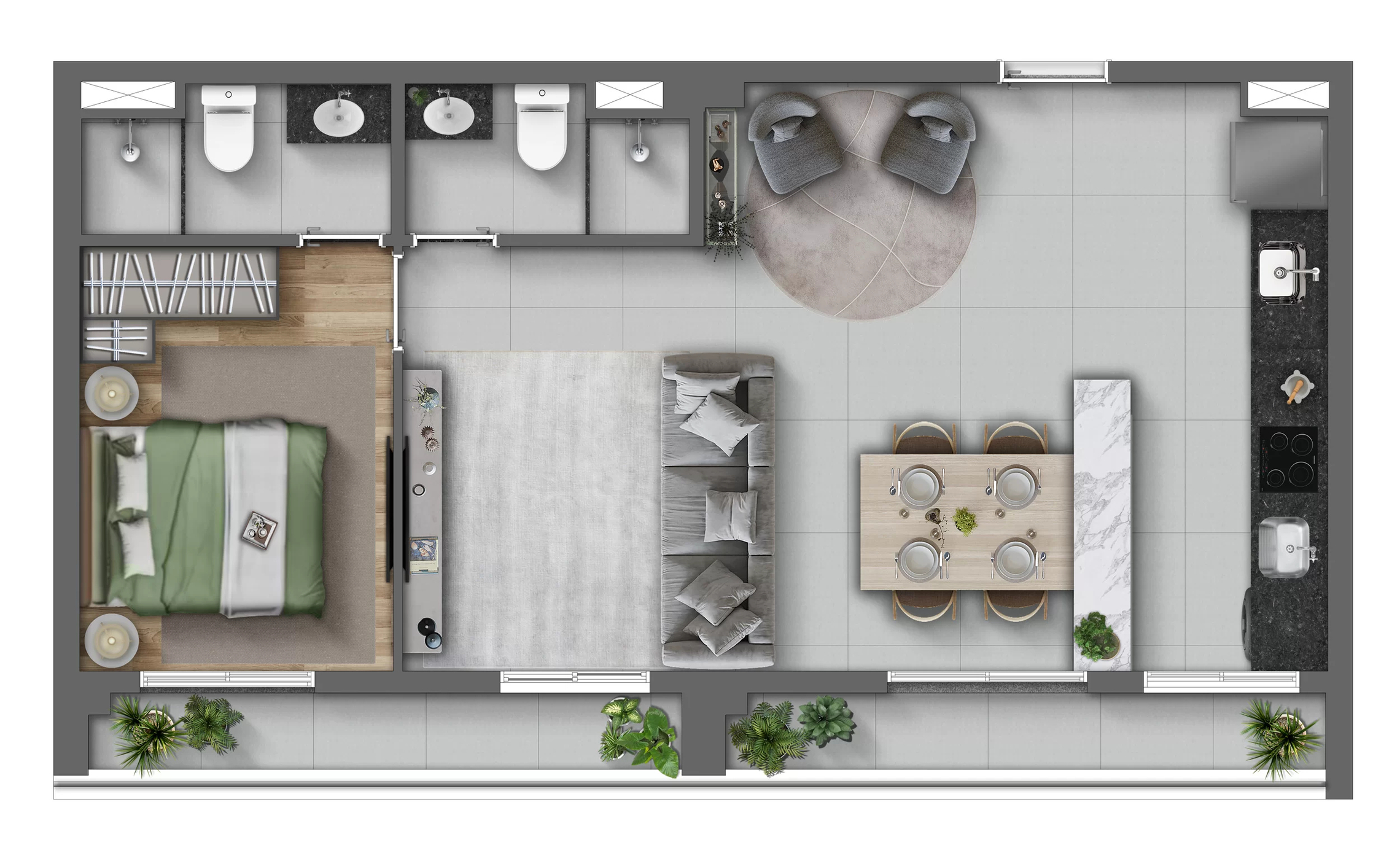 Apartamento à venda com 60m², 2 quartos com vaga - 19
