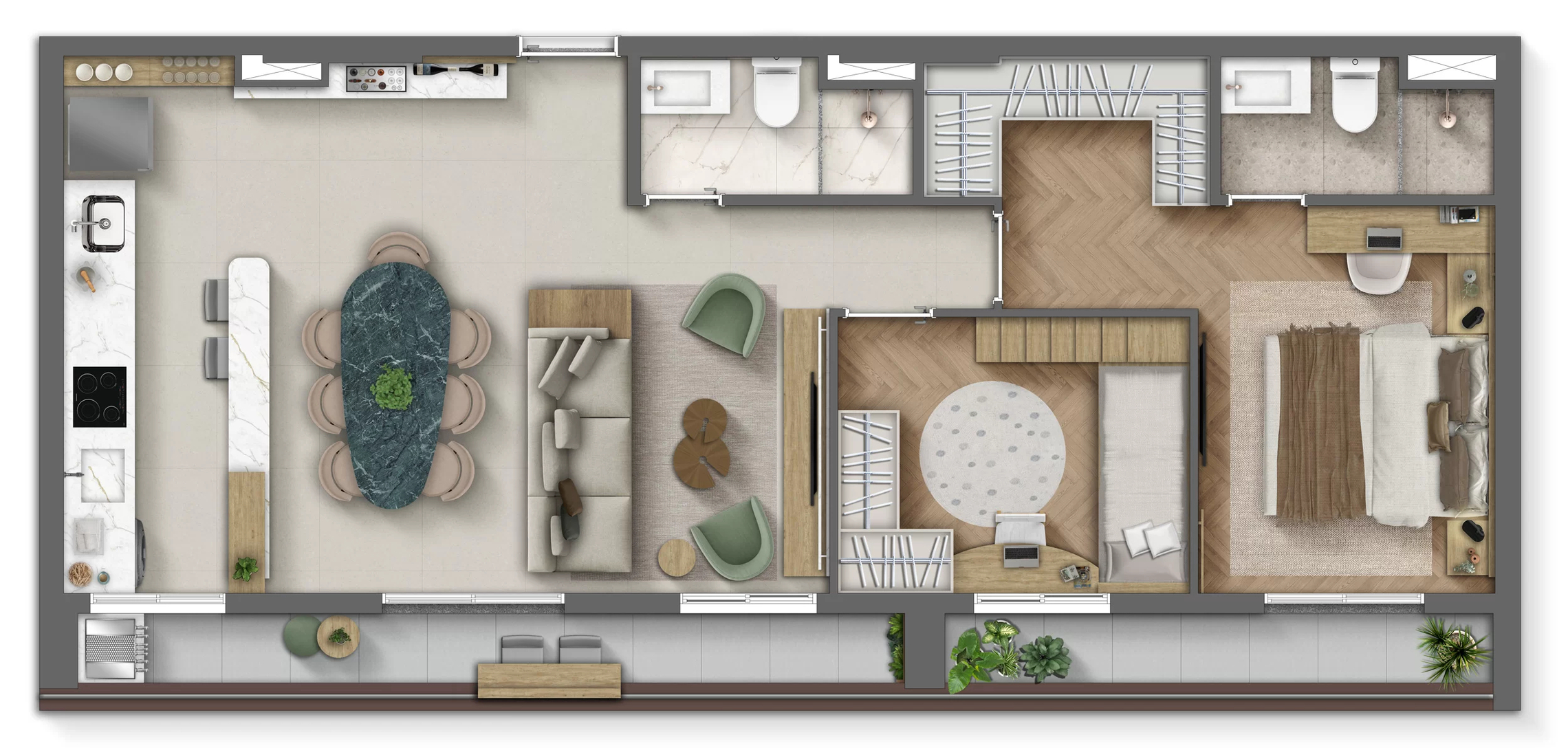 Apartamento à venda com 75m², 3 quartos com vaga - 19