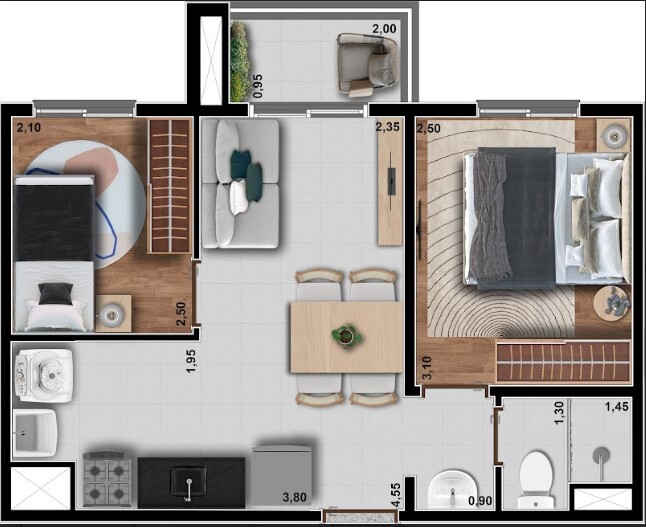 Apartamento à venda com 38m², 2 quartos sem vaga - 16