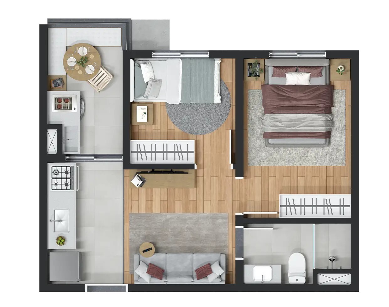 Apartamento à venda com 35m², 2 quartos com vaga - 16