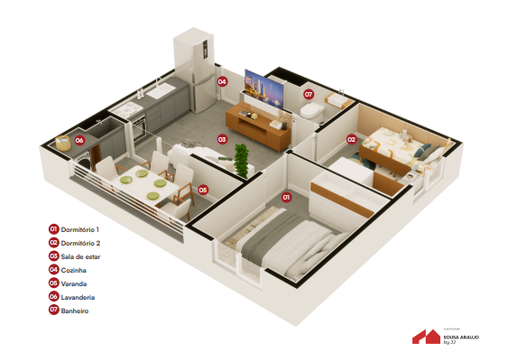 Apartamento à venda com 36m², 2 quartos sem vaga - 10