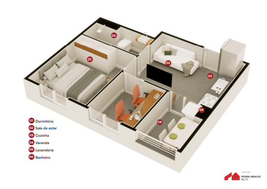 Apartamento à venda com 28m², 1 quarto sem vaga - 10