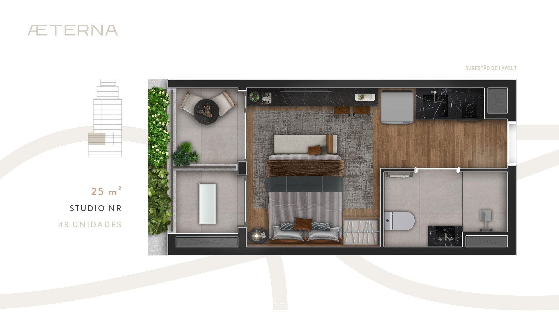Apartamento à venda com 25m², 0 quartos sem vaga - 22