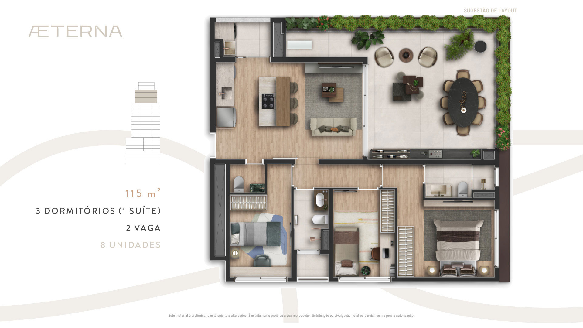 Apartamento à venda com 115m², 3 quartos com vaga - 22