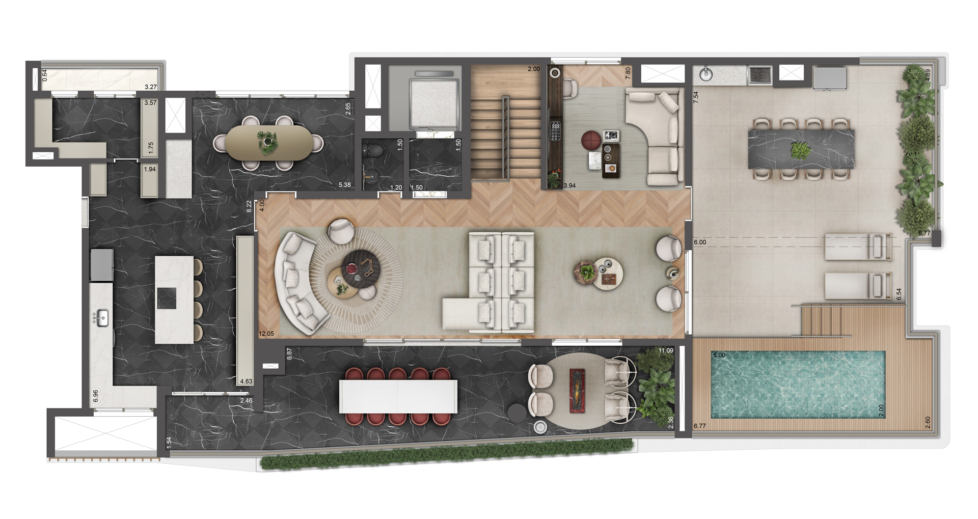 Apartamento à venda com 520m², 4 quartos com vaga - 21